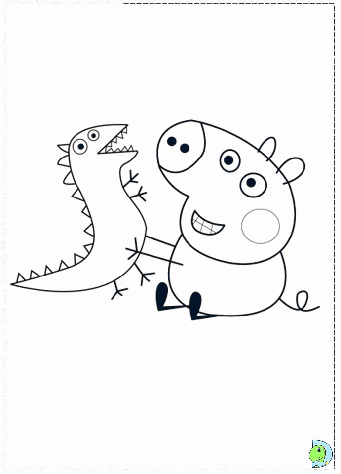 Plansa de colorat cu Peppa Pig 23 16